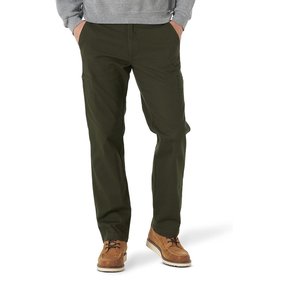 Lee Men's Extreme Motion Canvas Cargo Pant 38x29 Frontier‎ Olive